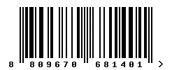 8809670681401 barcode