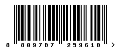 8809707259610 barcode