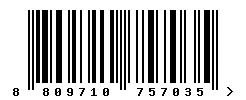 EAN barcode 8809710757035