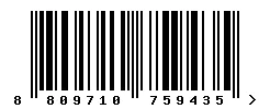 EAN barcode 8809710759435