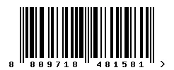 EAN barcode 8809718481581