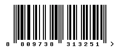 EAN barcode 8809738313251