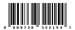 upc 8809738322154 barcode image
