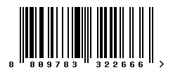EAN barcode number 8809783322666