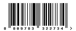 upc 8809783322734 barcode image