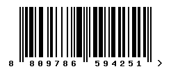 EAN barcode number 8809786594251
