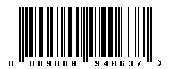 upc 8809800940637 barcode image