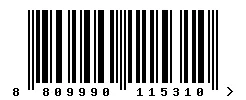 8809990115310 barcode