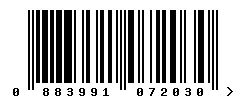 EAN barcode 883991072030