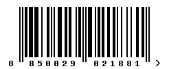 EAN barcode number 8850029021881