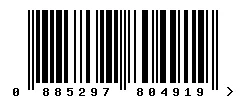 EAN barcode 885297804919
