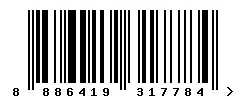 EAN barcode 8886419317784