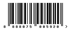 EAN barcode number 8888075005920