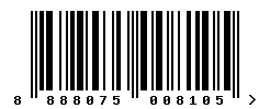 upc 8888075008105 barcode image