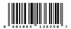EAN barcode 8901063136250