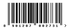 upc 8901207002731 barcode image