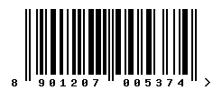upc 8901207005374 barcode image