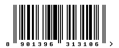 EAN barcode 8901396313106