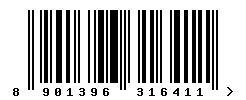 upc 8901396316411 barcode image