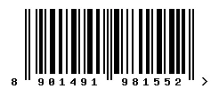 EAN barcode 8901491981552