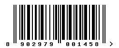 upc 8902979001458 barcode image