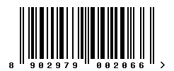 EAN barcode number 8902979002066