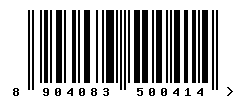 EAN barcode number 8904083500414