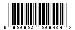 upc 8906002000494 barcode image