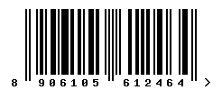 EAN barcode number 8906105612464