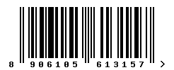 EAN barcode number 8906105613157