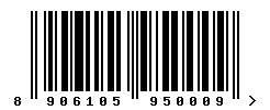 upc 8906105950009 barcode image
