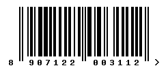 EAN barcode number 8907122003112