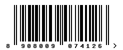 EAN barcode number 8908009074126