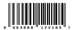 8964000122105 barcode
