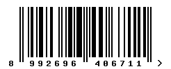 EAN barcode number 8992696406711