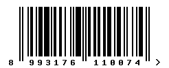 EAN barcode number 8993176110074