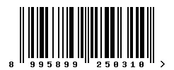 EAN barcode 8995899250310