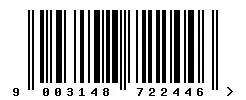 EAN barcode 9003148722446