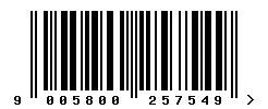 9005800257549 barcode