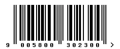 9005800302300 barcode