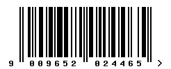 EAN barcode number 9009652024465