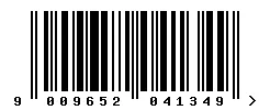 EAN barcode 9009652041349
