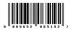 EAN barcode 9009652065192