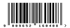 EAN barcode 9009652160408