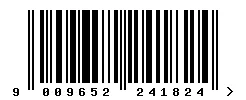 EAN barcode 9009652241824