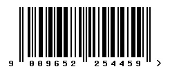 EAN barcode 9009652254459