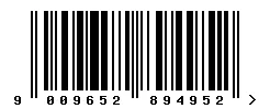 EAN barcode 9009652894952