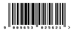 9009653025621 barcode