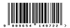 EAN barcode 9009654149722
