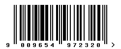 EAN barcode 9009654972320